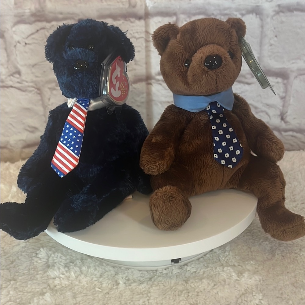 TY Beanie Babies Pops and Hero Classic Bears (Fathers day)